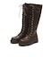 W3088　TRACK SOLE LACE UP LONG BOOTS5　BROWN　715019-0002