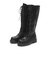 W3088　TRACK SOLE LACE UP LONG BOOTS5　BLACK　715019-0001