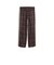 639059　M T7 RELAXED TARTAN WOVEN PT　33CHOCOLATE F.　717909-0002