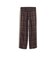 639059　M T7 RELAXED TARTAN WOVEN PT　33CHOCOLATE F.　717909-0002