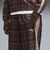 639059　M T7 RELAXED TARTAN WOVEN PT　33CHOCOLATE F.　717909-0002