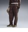639059　M T7 RELAXED TARTAN WOVEN PT　33CHOCOLATE F.　717909-0002