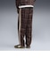 639059　M T7 RELAXED TARTAN WOVEN PT　33CHOCOLATE F.　717909-0002