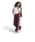 LH1936　W ADILENIUM KNIT TP　MAROON　717726-0001