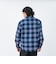 126K1071001　M Check Flannel Open Shirts　NAVY　717847-0001