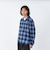 126K1071001　M Check Flannel Open Shirts　NAVY　717847-0001