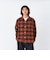 126K1071001　M Check Flannel Open Shirts　BROWN　717847-0002