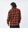 126K1071001　M Check Flannel Open Shirts　BROWN　717847-0002