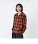 126K1071001　M Check Flannel Open Shirts　BROWN　717847-0002