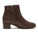 W8019　GL CHUNKY HEEL BOOTS5　BROWN　714527-0002