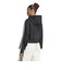 LC8123　W CROP ZIP HOODIE(SK)　BLACK　716500-0001