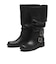 W3097　2BELT SHIRRING LONG BOOTS　BLACK　717157-0001