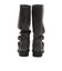 W3097　2BELT SHIRRING LONG BOOTS　GRAY　717157-0002