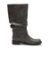 W3097　2BELT SHIRRING LONG BOOTS　GRAY　717157-0002