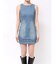 バックリボンオープンデニムミニワンピース