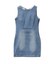 バックリボンオープンデニムミニワンピース