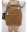 ダブルバックルベルトミニスカート