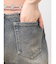 ウエストビジューワイドデニムパンツ
