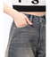 ウエストビジューワイドデニムパンツ