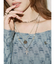 CROSS CHARM ロング3連ネックレス