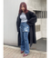 ラップデザインフレアデニムパンツ