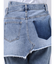 ラップデザインフレアデニムパンツ