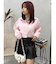 BASICクロップドカラーシャツ