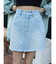 ラインストーンデニムスカート