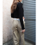 ウエストロゴワイドパンツ