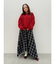 フェイクレザードッキングチェックロングワンピース