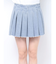 プリーツデニムミニスカート