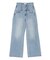 ダブルウエストワイドデニムパンツ