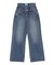 ダブルウエストワイドデニムパンツ