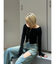 カッティングダメージワイドフレアデニムパンツ
