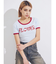 FLOWERストラップクロップドＴシャツ