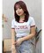 FLOWERストラップクロップドＴシャツ