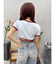 FLOWERストラップクロップドＴシャツ