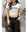 FLOWERストラップクロップドＴシャツ