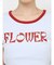FLOWERストラップクロップドＴシャツ