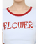 FLOWERストラップクロップドＴシャツ