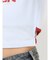 FLOWERストラップクロップドＴシャツ