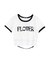 FLOWERストラップクロップドＴシャツ