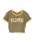 FLOWERストラップクロップドＴシャツ