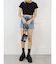 ラインストーンコンパクトTシャツ