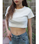 ラインストーンコンパクトTシャツ