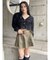 ワイドベルトプリーツミニスカート【セットアップ着用可能】