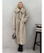 フェイクファーロングコート