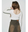 【WEB限定】バックオープンリブトップス