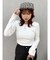 【WEB限定】バックオープンリブトップス