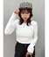 【WEB限定】バックオープンリブトップス